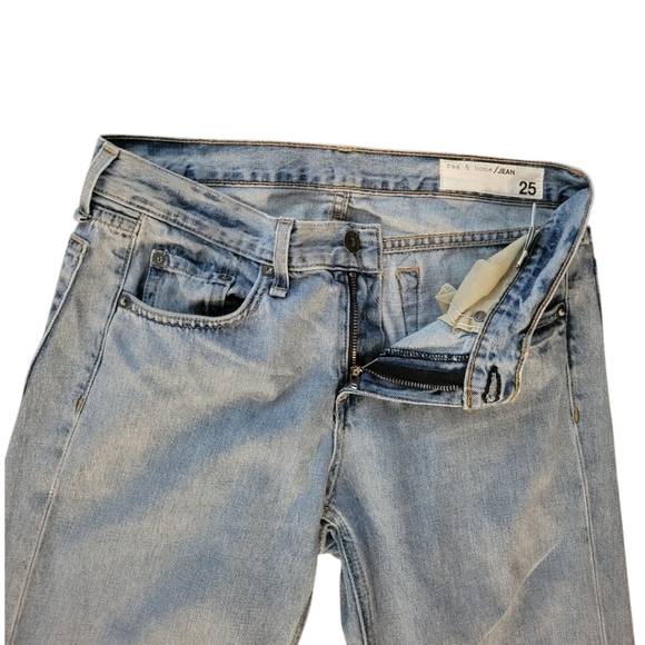 RAG & BONE Women's Light Blue Boyfriend Jeans Beckers Size 25 Straight - Picture 7 of 12